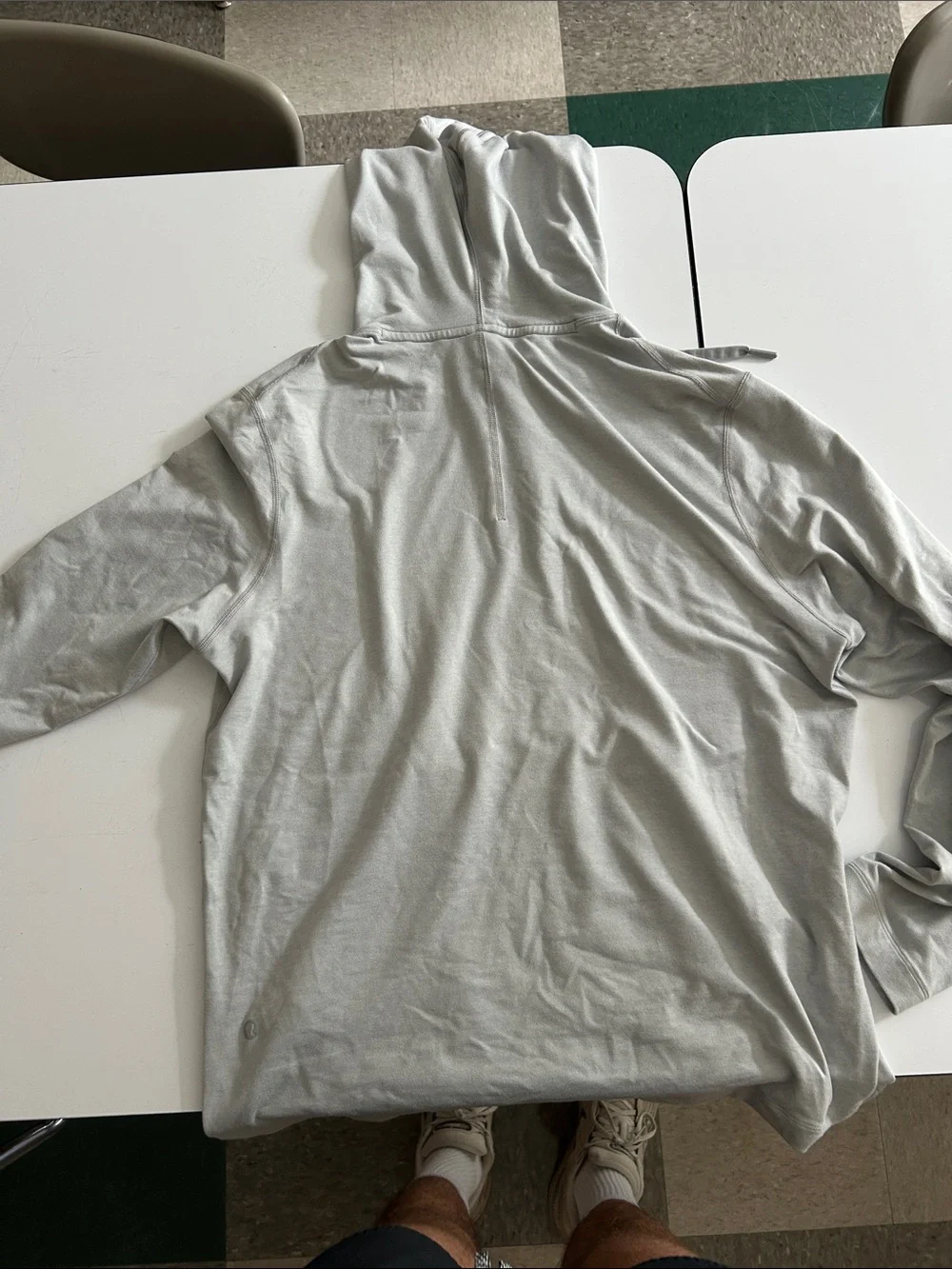 lululemon athletica Light Gray Men's Hoodie Pullover